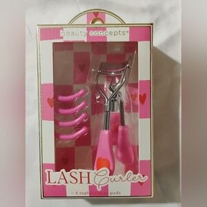 Beauty Concepts Pink Lash Curler with Replacement Pads